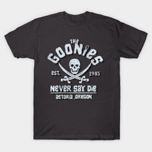 The Goonies Movie Never Say Die 80s Film Skull T-Shirt